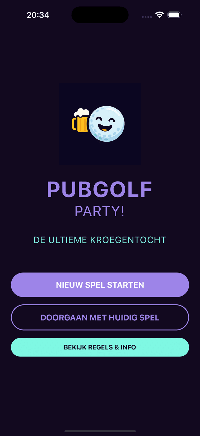 PubGolf App Screenshot